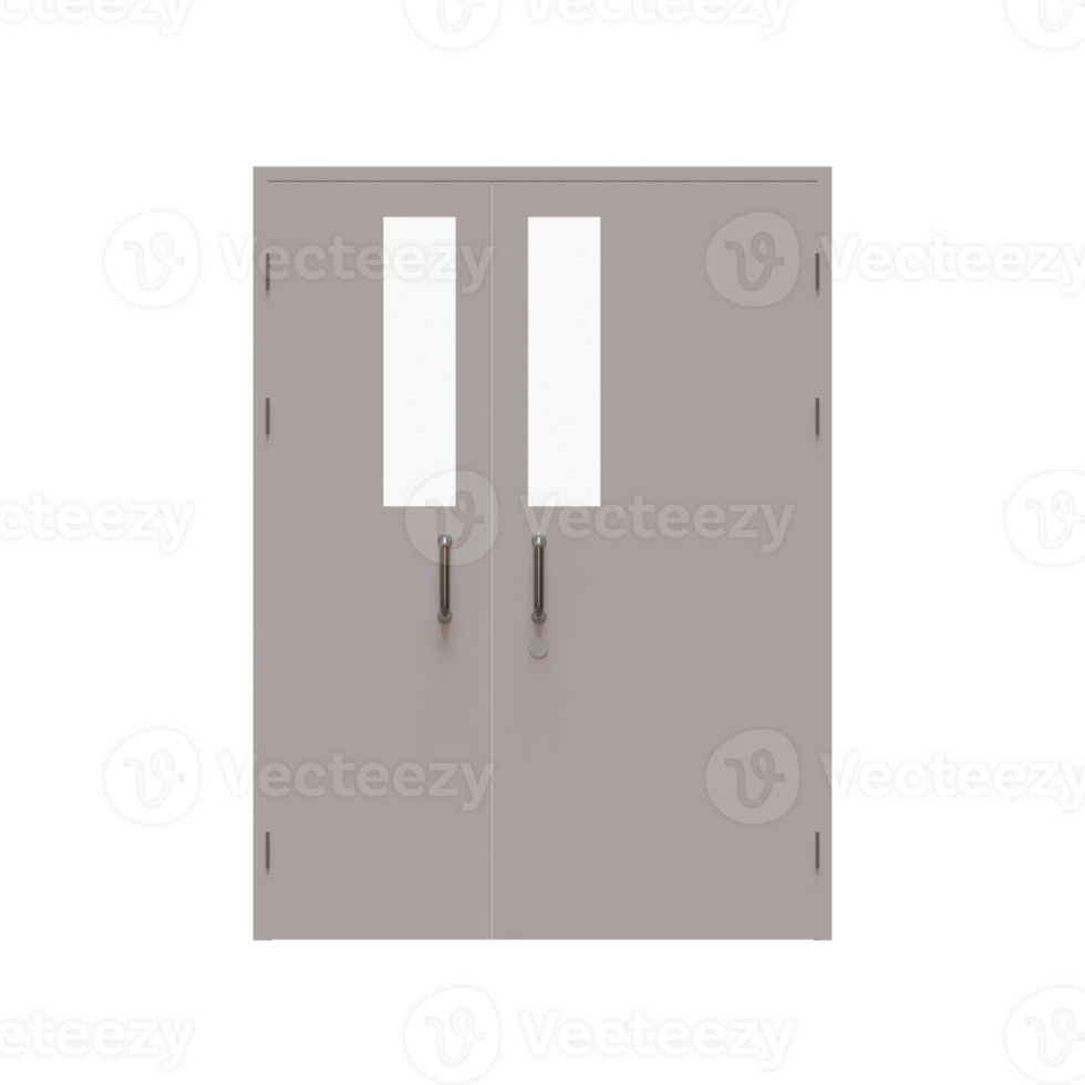 Mother And Son Door 3D Render Illustration Element png