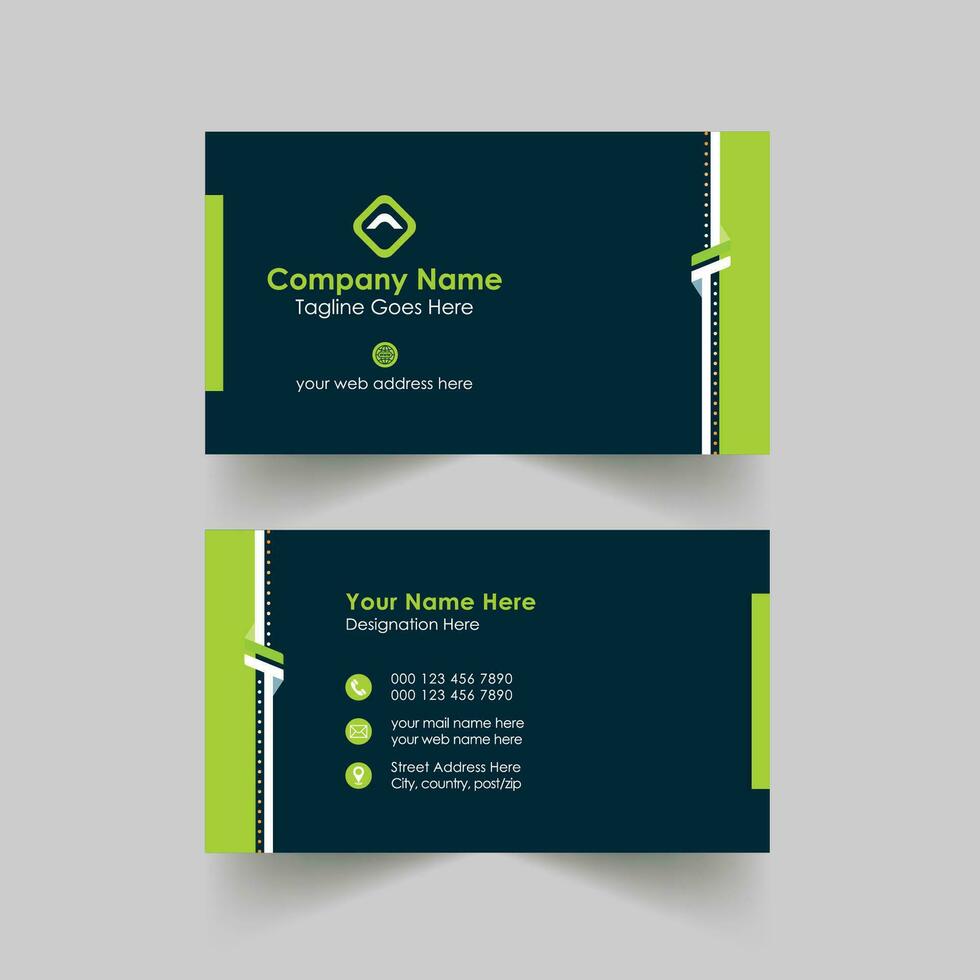 Modern Creative And  professional Business Card Design vector