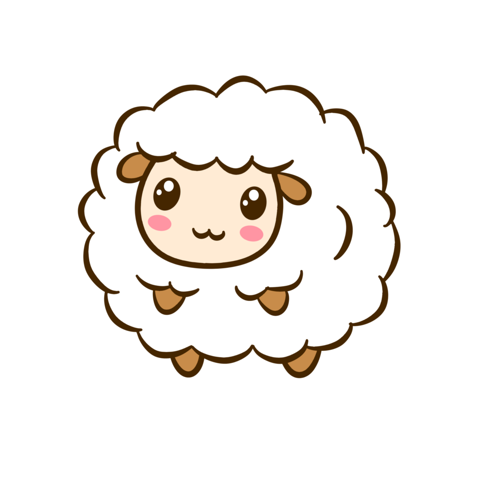 Cute sheep cartoon png 28286086 PNG