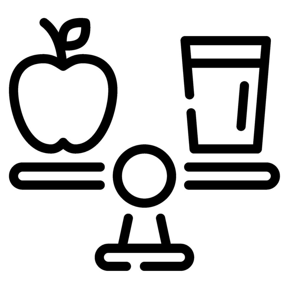 Balanced Diet icon illustration vector