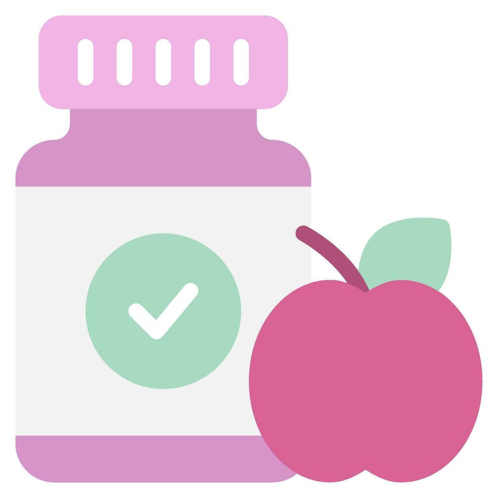 Nutritional Supplements Icon Illustration vector
