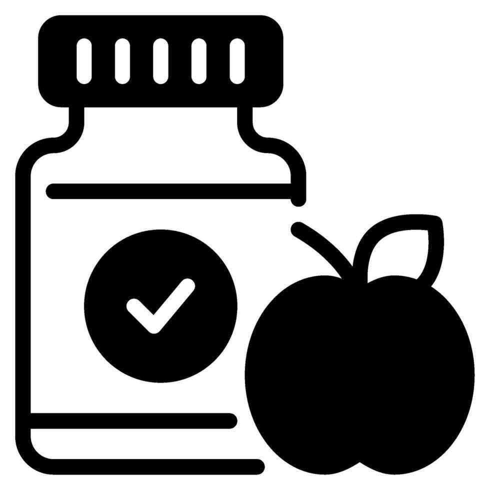 Nutritional Supplements Icon Illustration vector