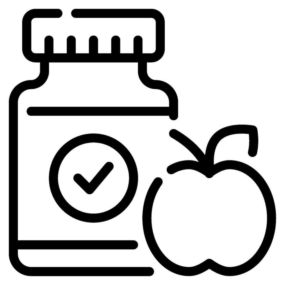 Nutritional Supplements Icon Illustration vector