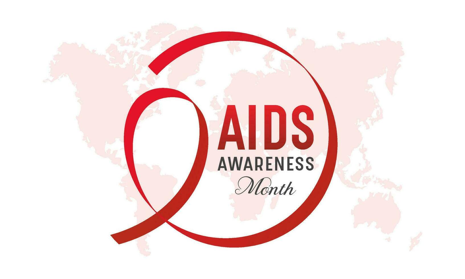 Aids awareness month good for aids awareness month celebration. Vector template for banner, greeting card, poster with background. Vector illustration.