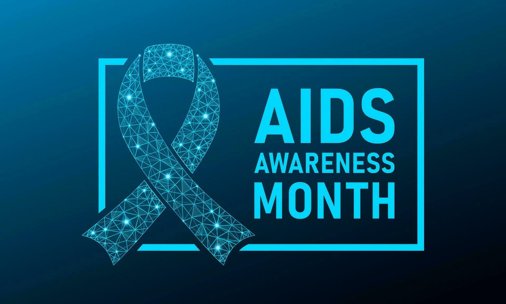 Aids awareness month good for aids awareness month celebration. Low poly style design. Vector template for banner, greeting card, poster with background. Vector illustration.