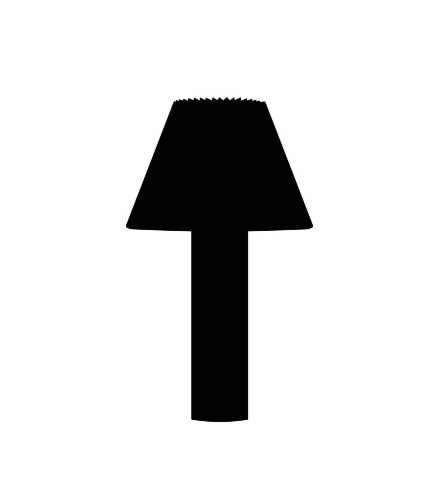 Modern marble table lamp silhouette, work, study and bedroom decorative light lamp vector