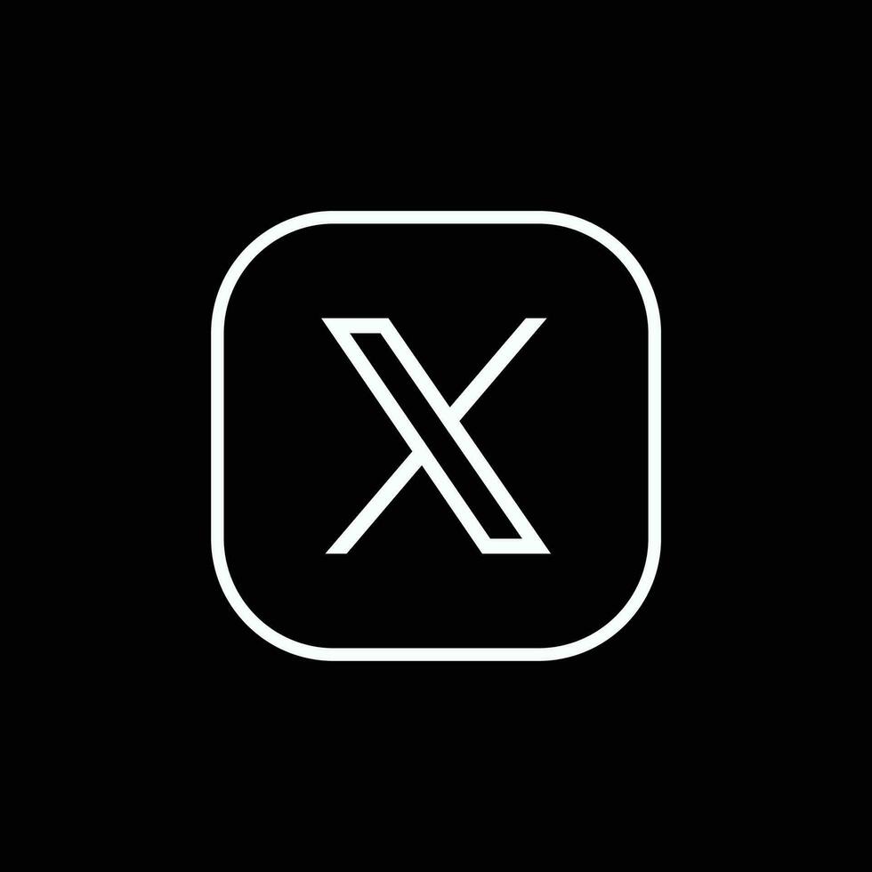 gorjeo nuevo logo . gorjeo iconos nuevo gorjeo logo X 2023. X social medios de comunicación icono. vector