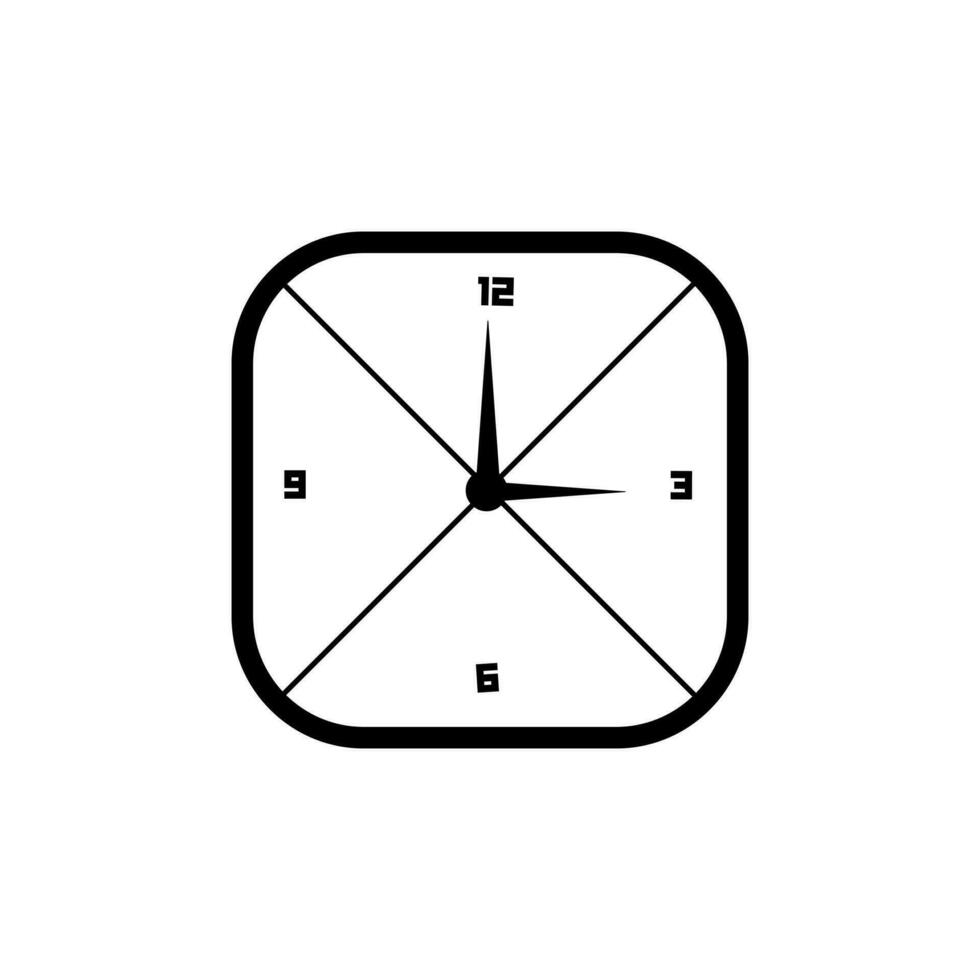 realistic circle shaped analog clock vector