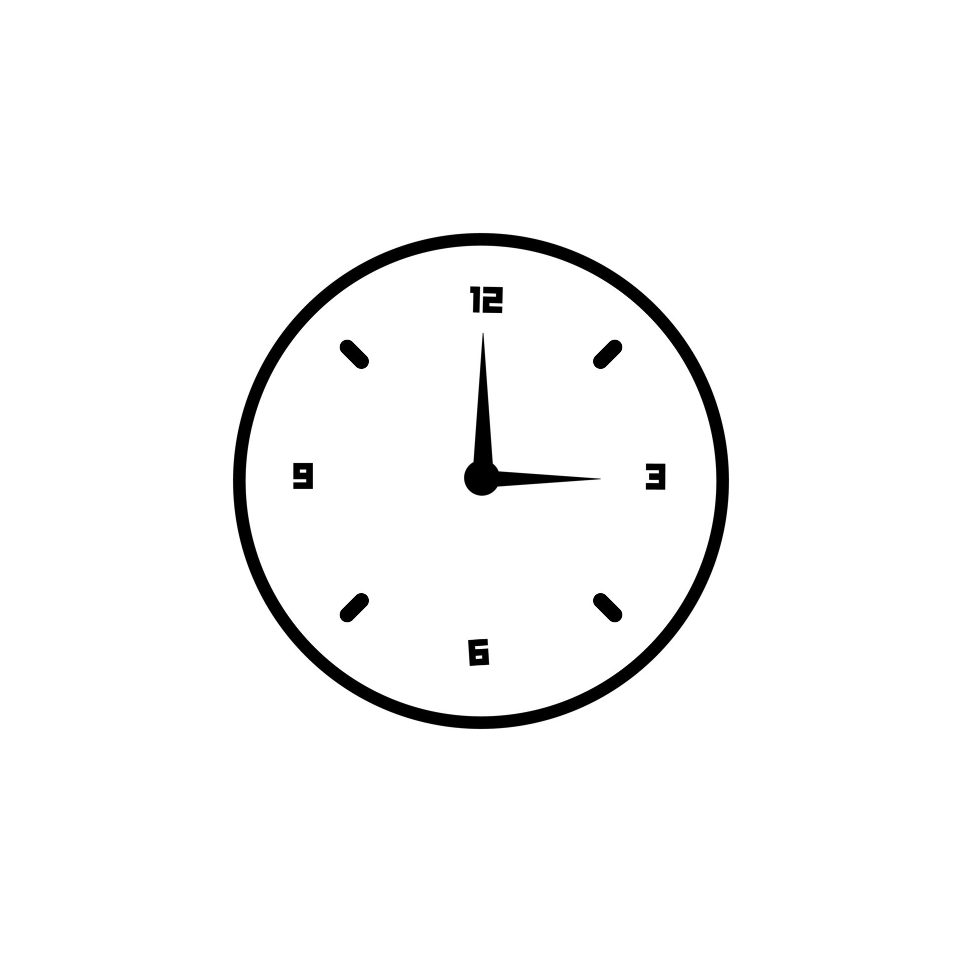 realistic circle shaped analog clock 28286621 Vector Art at Vecteezy