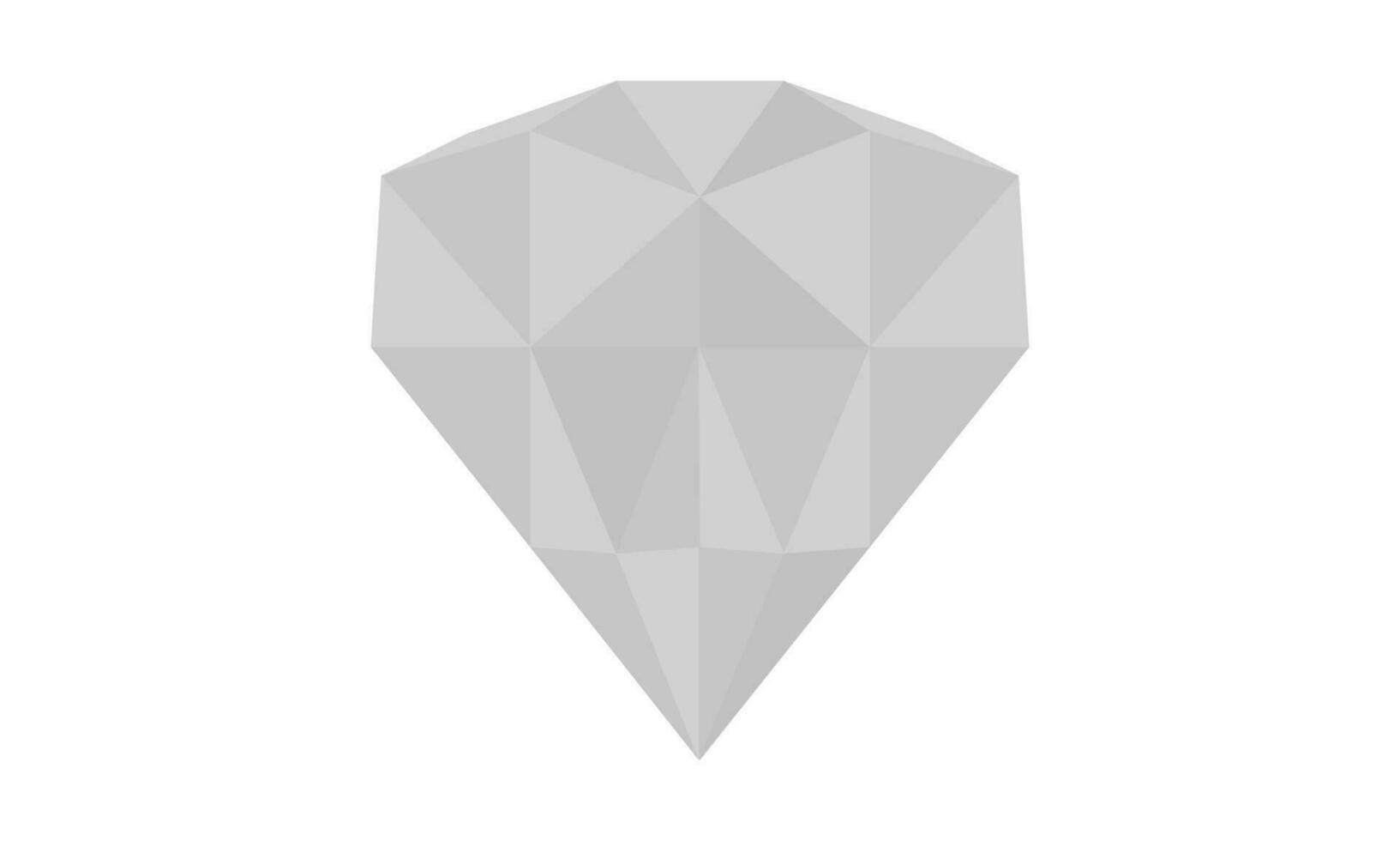 diamond illustration on white background vector