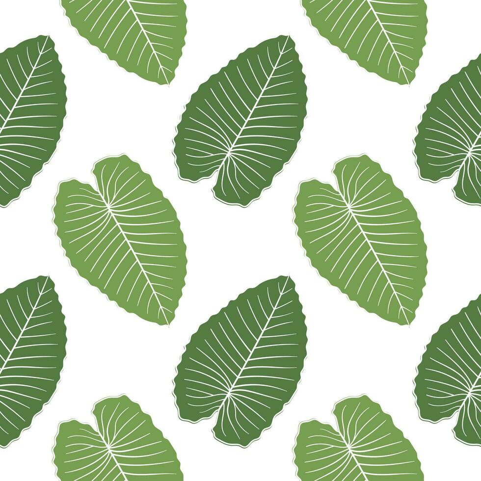 leaf illustration seamless pattern edit vector