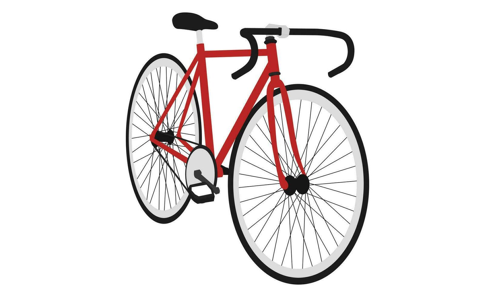 bicycle illustration on white background vector