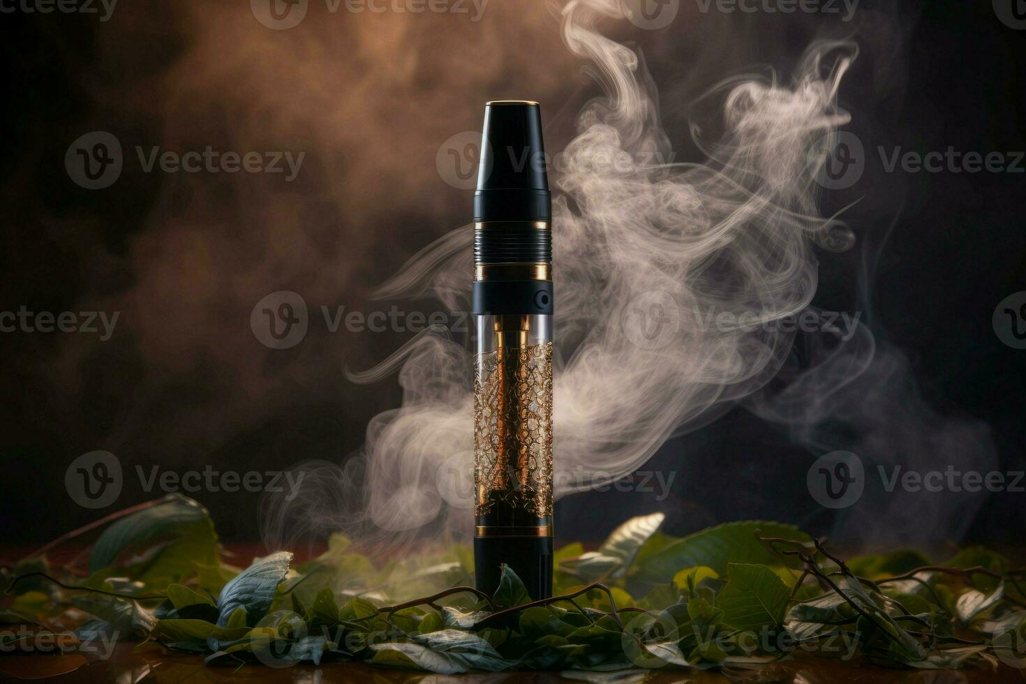 E cigarette luxury for vaping. Generate Ai photo