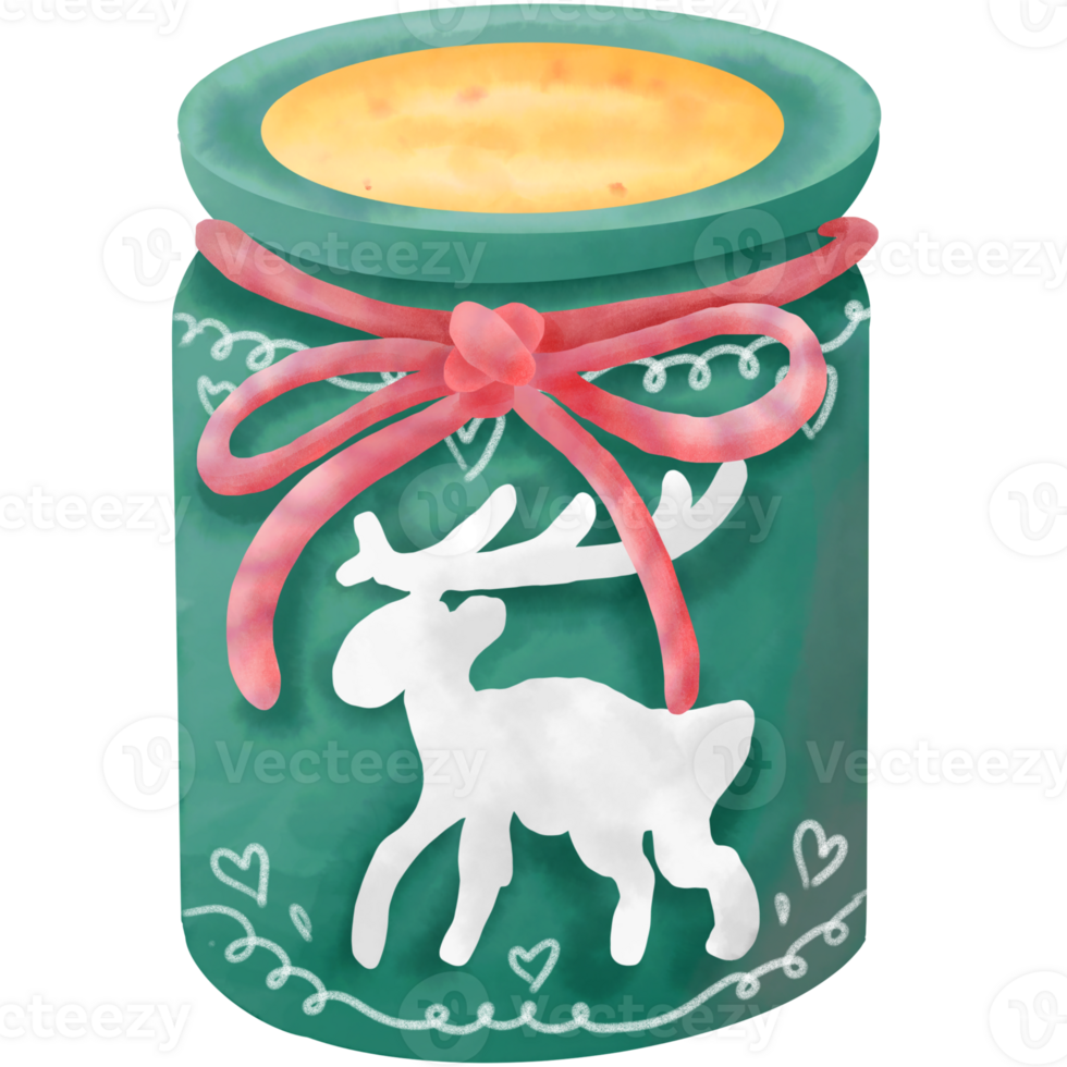 Christmas scented candle png