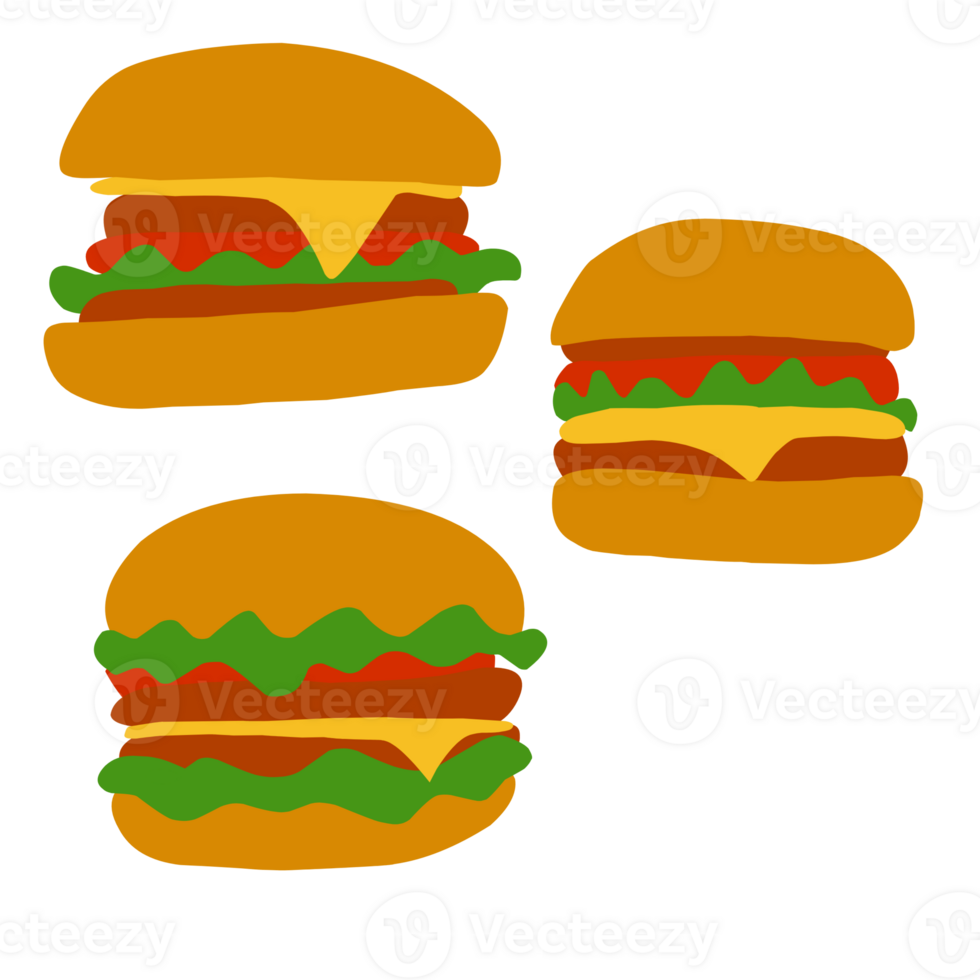 Set Of Hamburger png