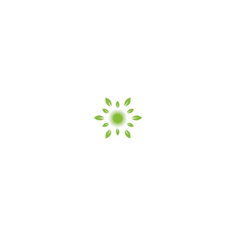Horizon Spiritual Leaf Logo Design vector