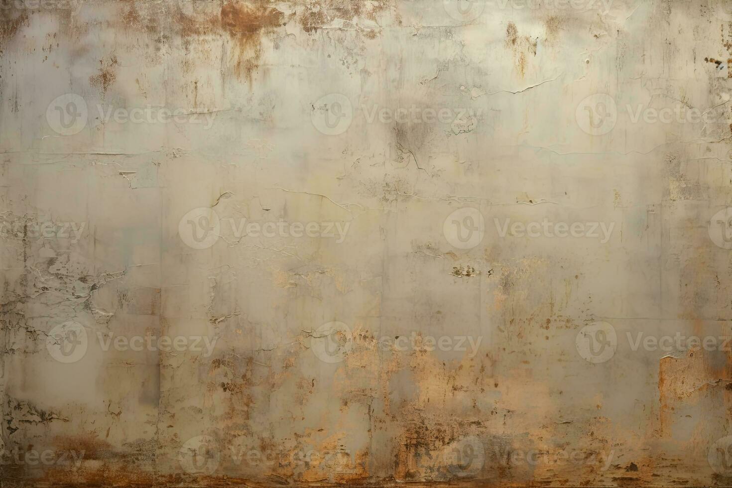 A weathered and rusted wall background. Age and abandonment concept. AI Generated photo