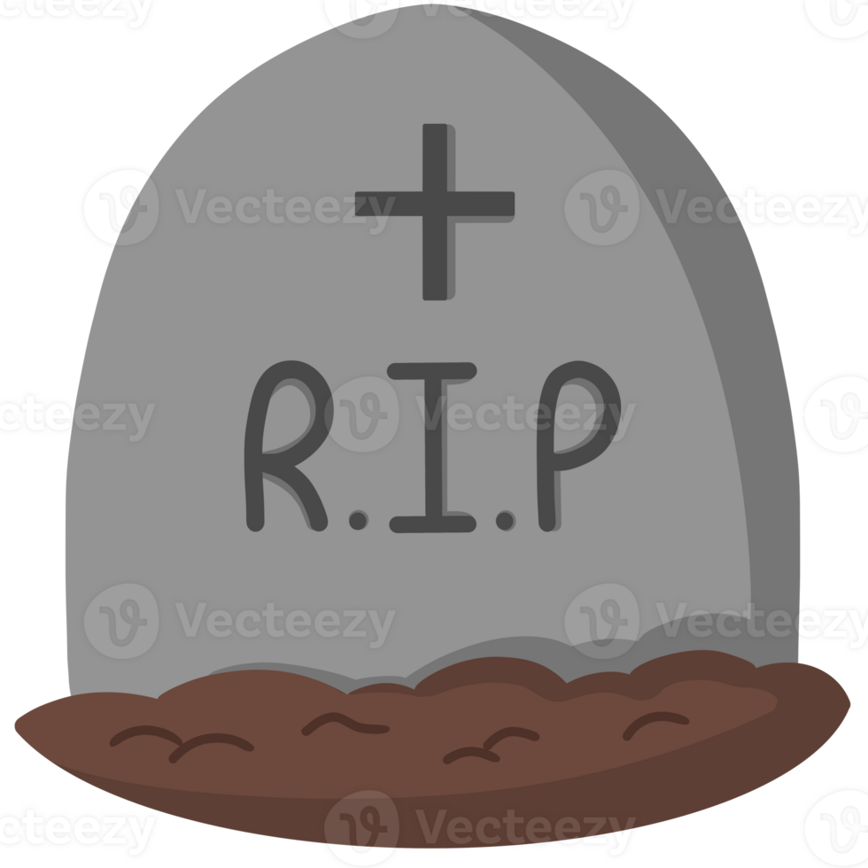 Halloween gravestone design png