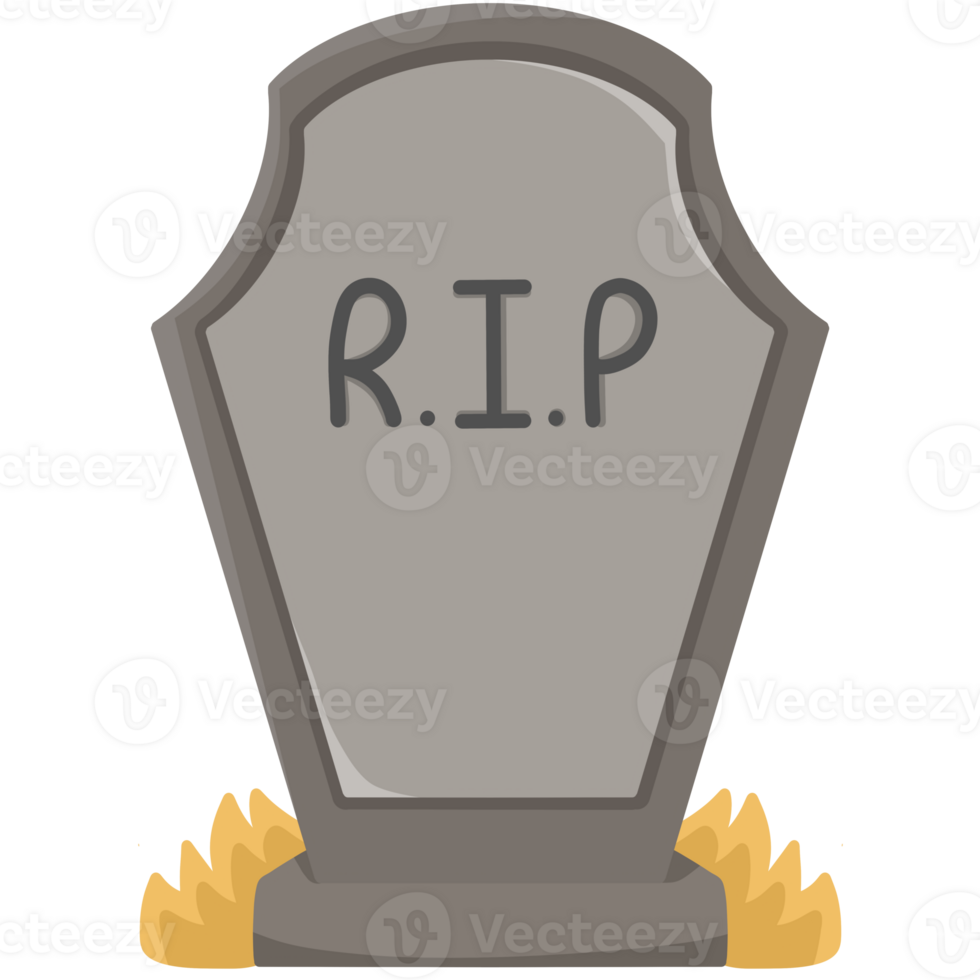 Halloween gravestone design png