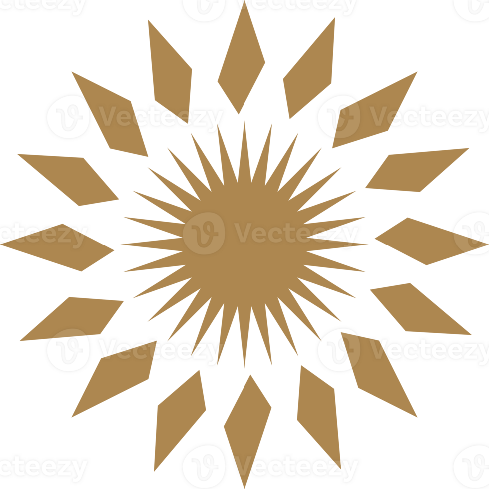 sun line art icon. Graphic pattern for astrology, esoteric, tarot, mystic and magic. png