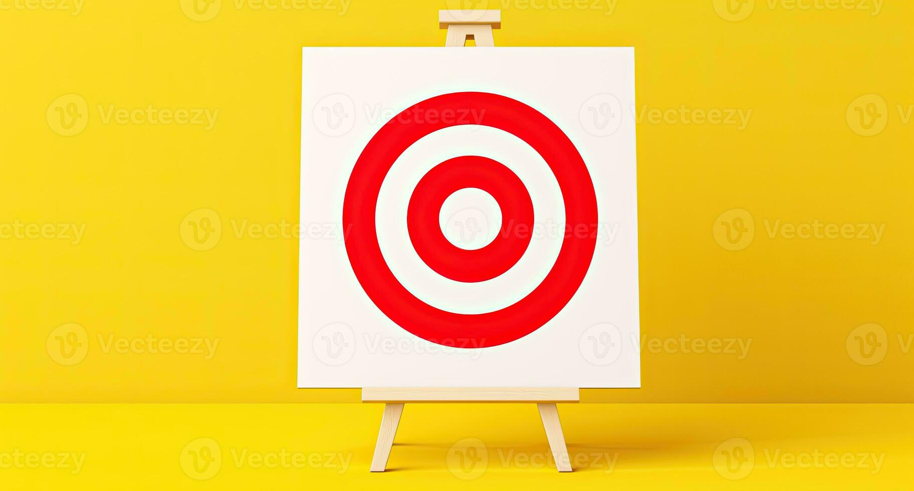 Target on a white canvas. Goal achievement concept. AI Generated photo