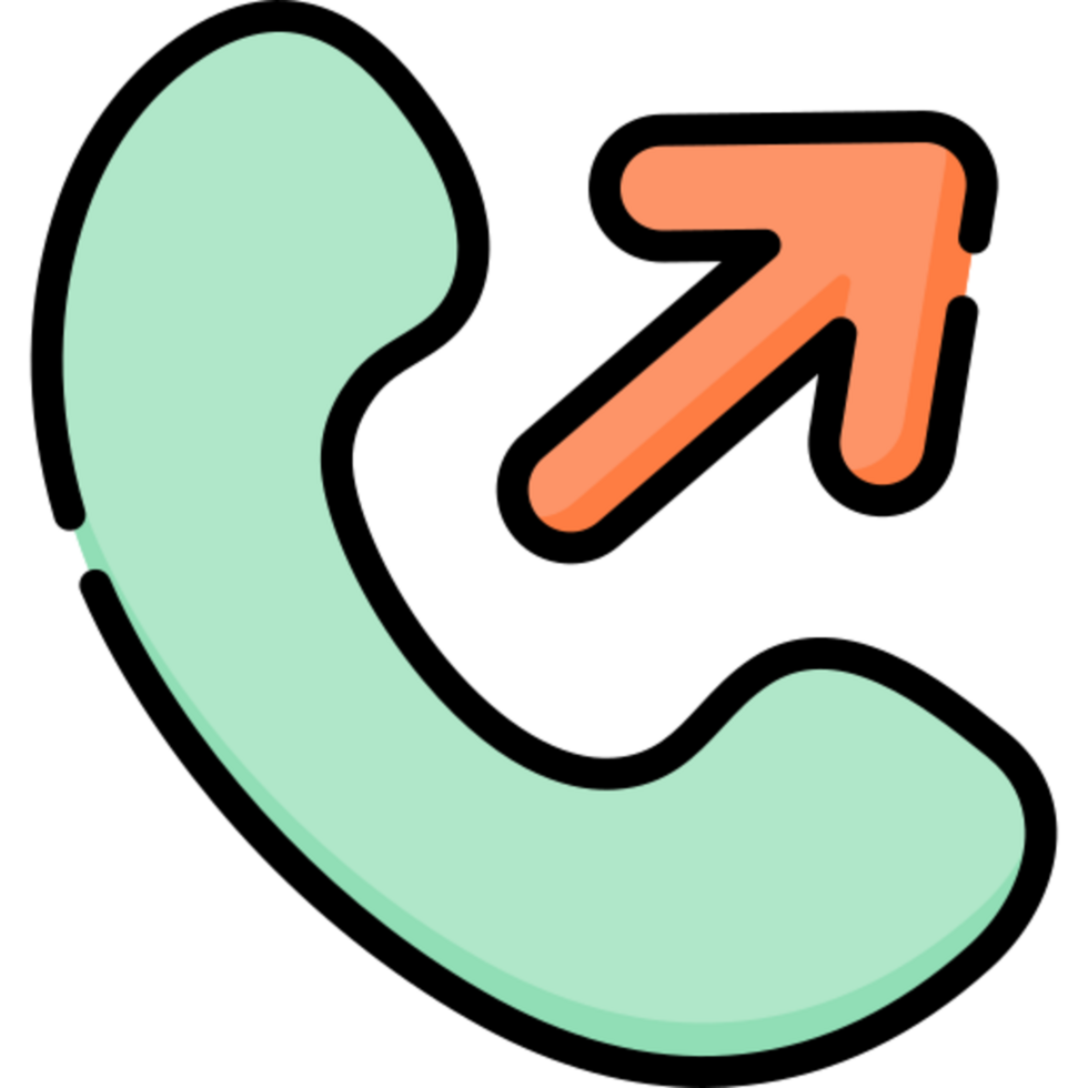 Outgoing call icon design png