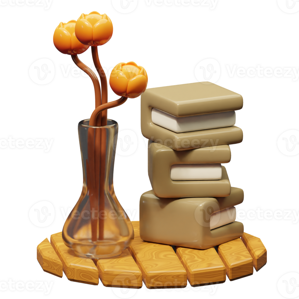book 3d icon illustration png