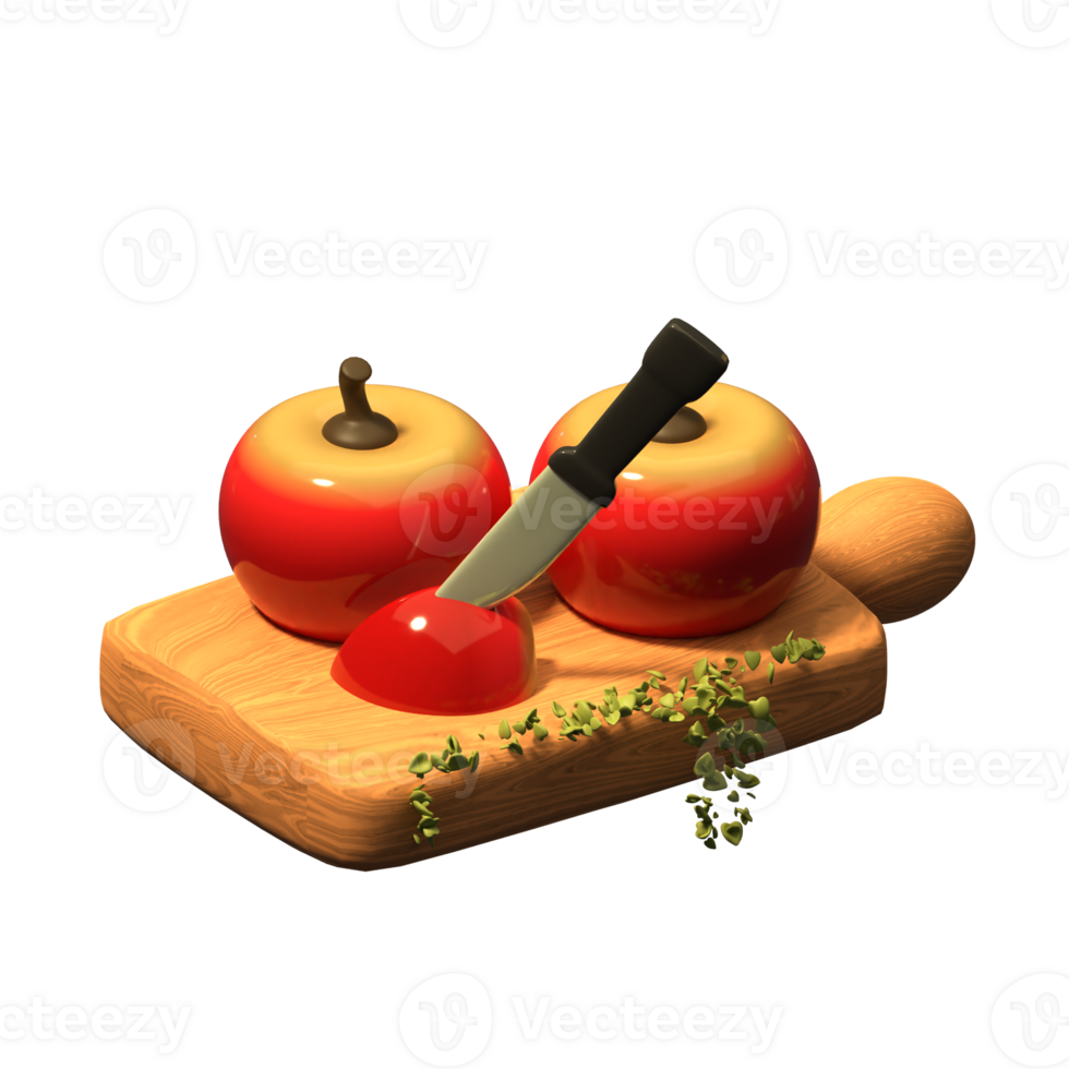 apple 3d illustration png