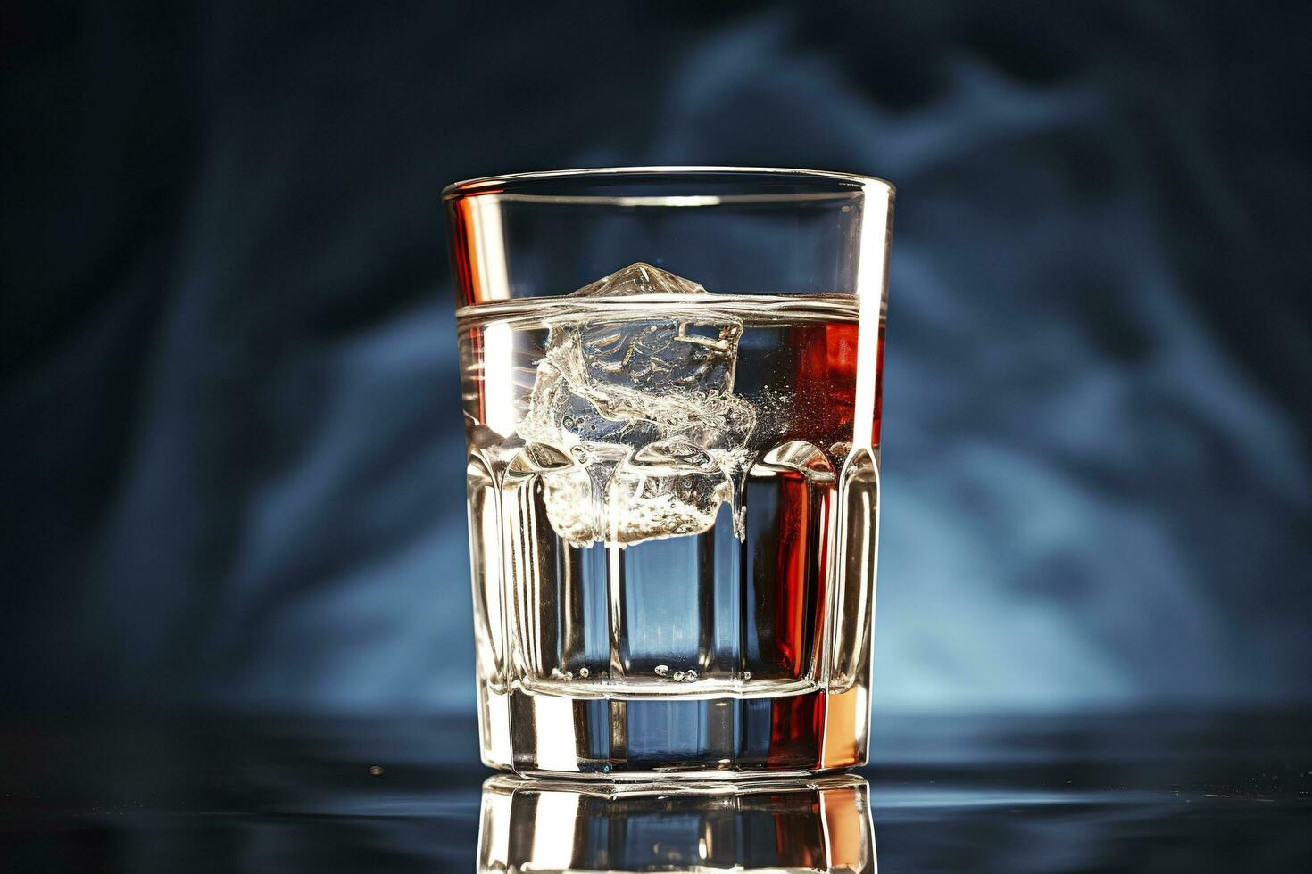 Concept of strong alcoholic drink. vodka drink. Generative AI photo