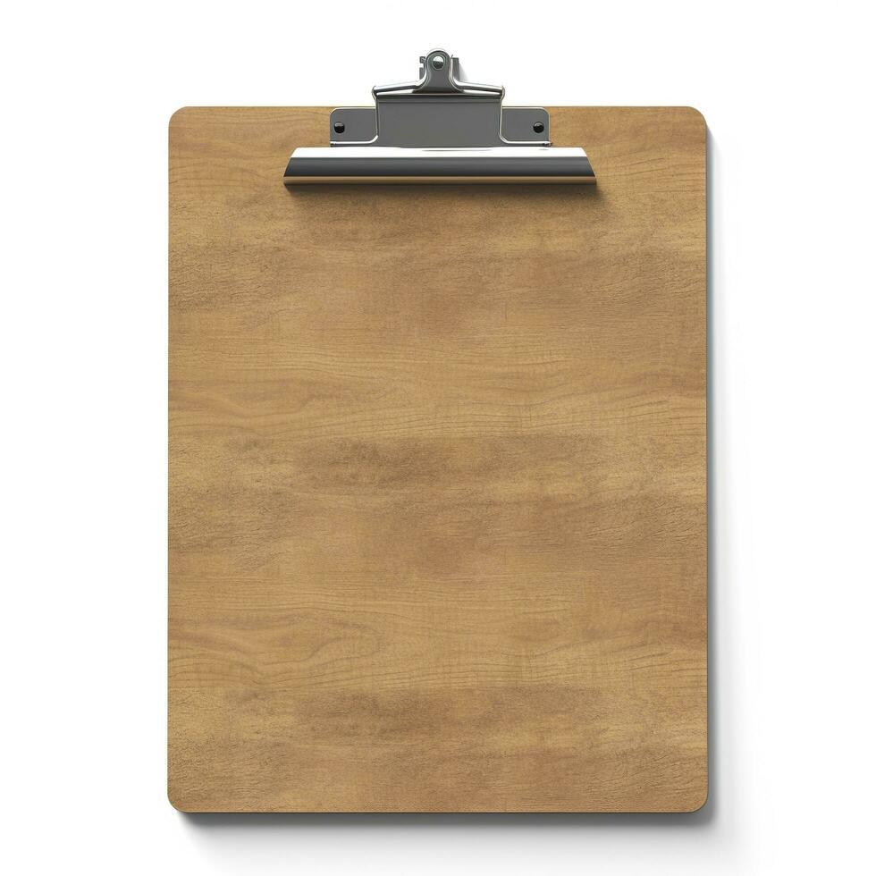 Clipboard is isolated on white background. Generative AI photo
