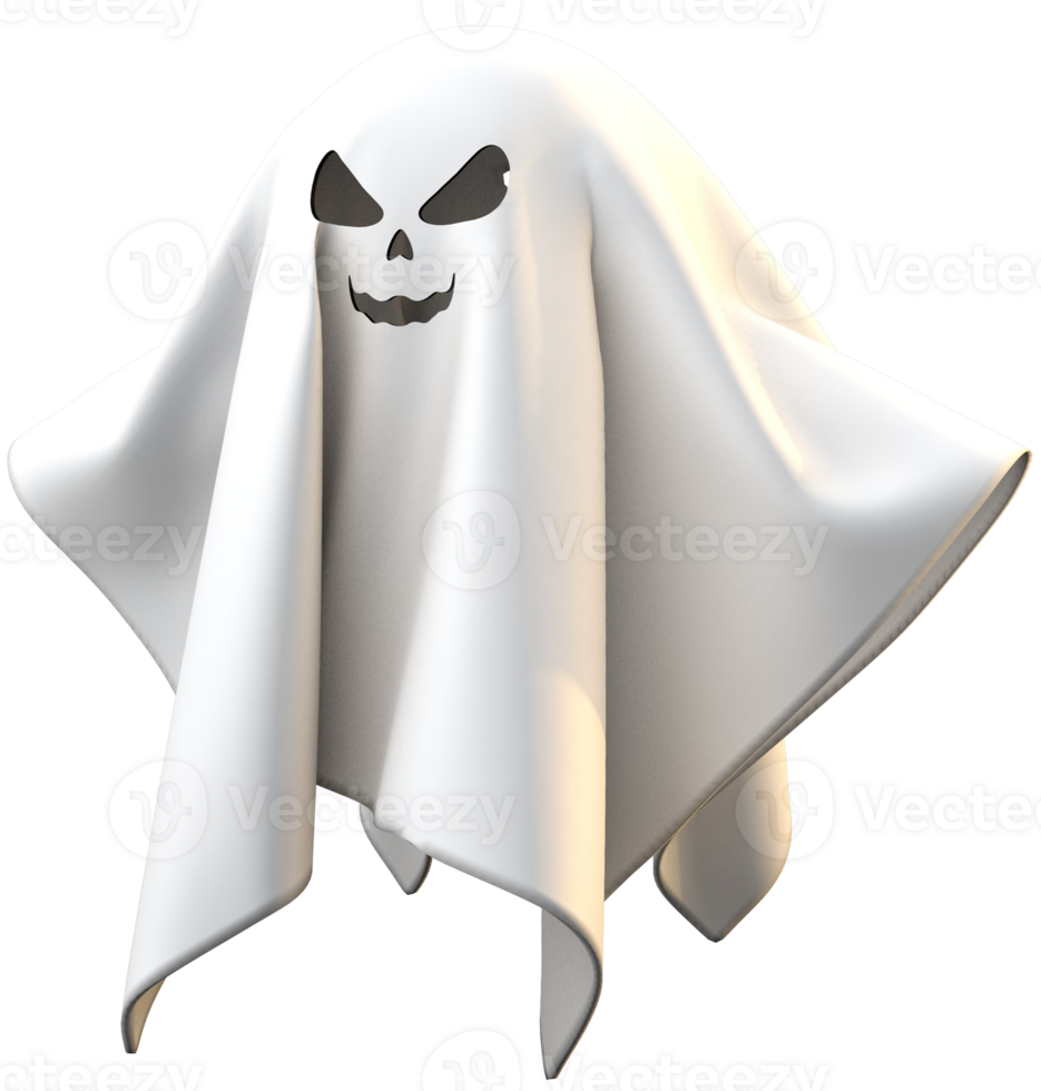 3D ghost a halloween spooky png