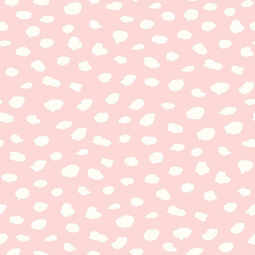 a pink and white pattern with spots and strokes vector