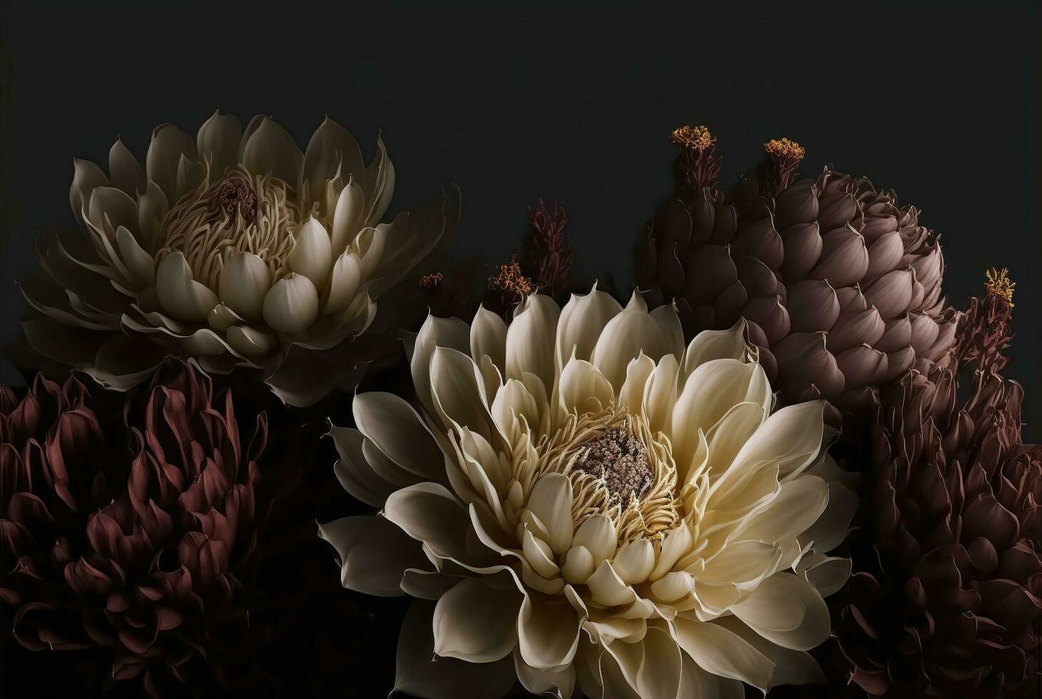 decorative flora and fauna banner for special occasions generative ai photo