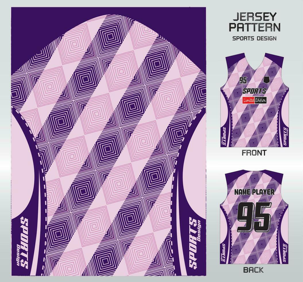 Pattern vector sports shirt background image.pink overlapping square ...