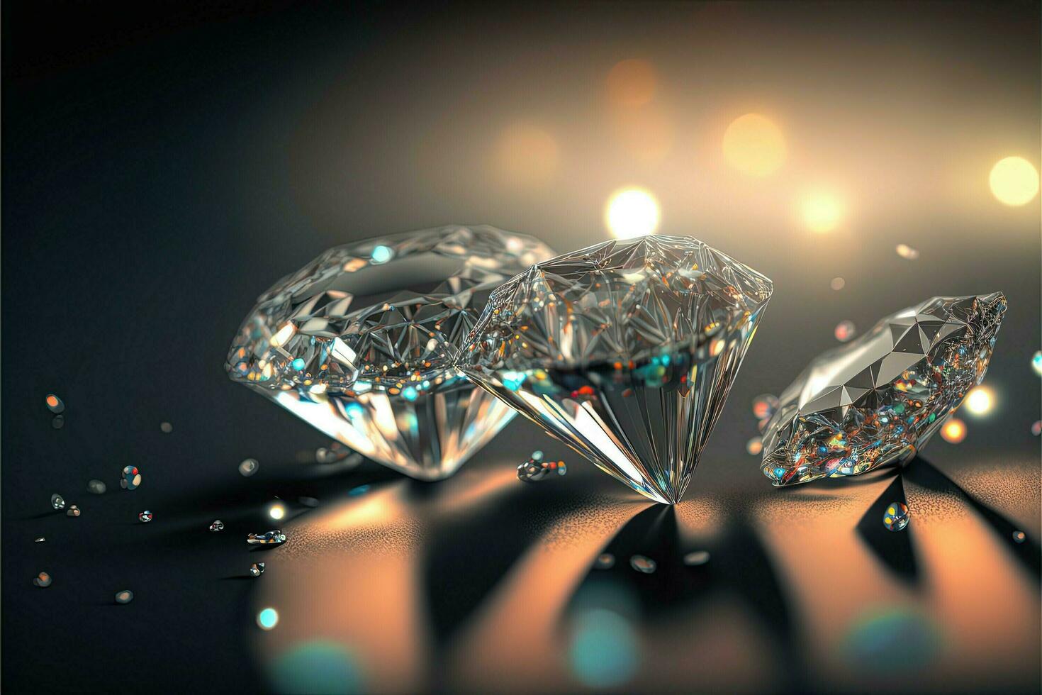 sparkling and shimmering a shiny diamond background generative ai technology photo