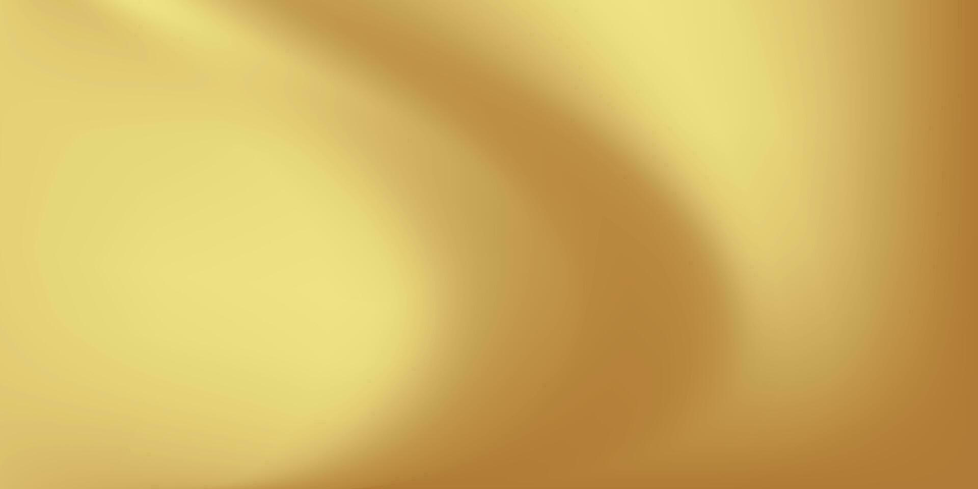 Gold abstract blurred gradient background. Vector illustration.