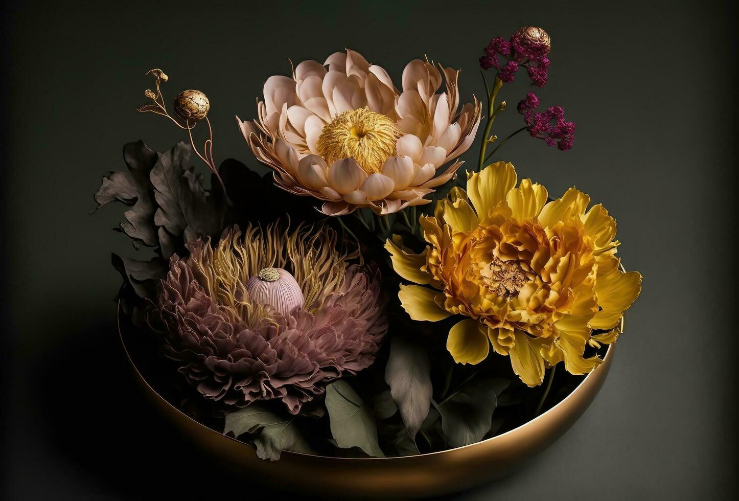 nature inspired botanical banner for springtime celebrations generative ai photo