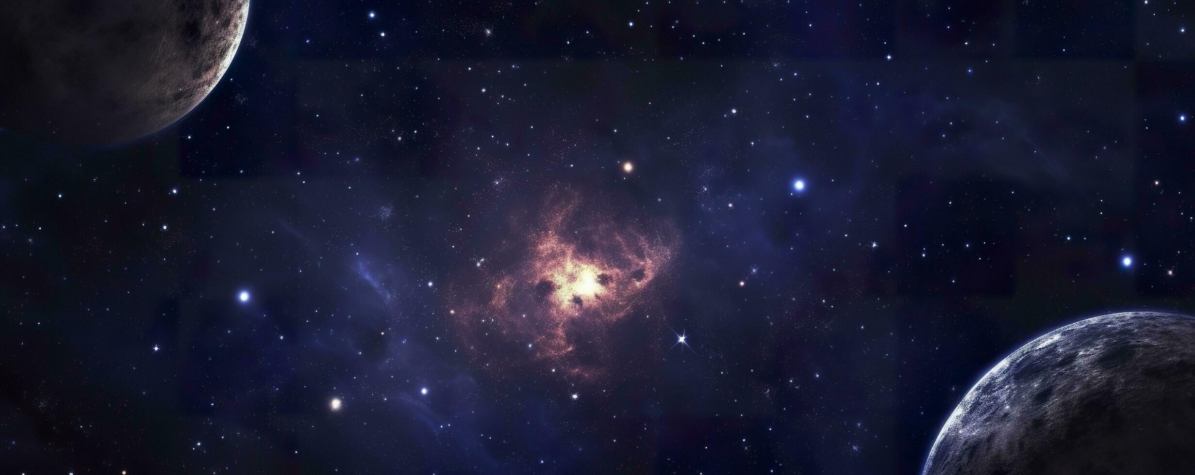 a photo of very dark starry night space taken from James Webb Space Telescope, night sky, dark black and dark blue tone, nebula, AI Generative