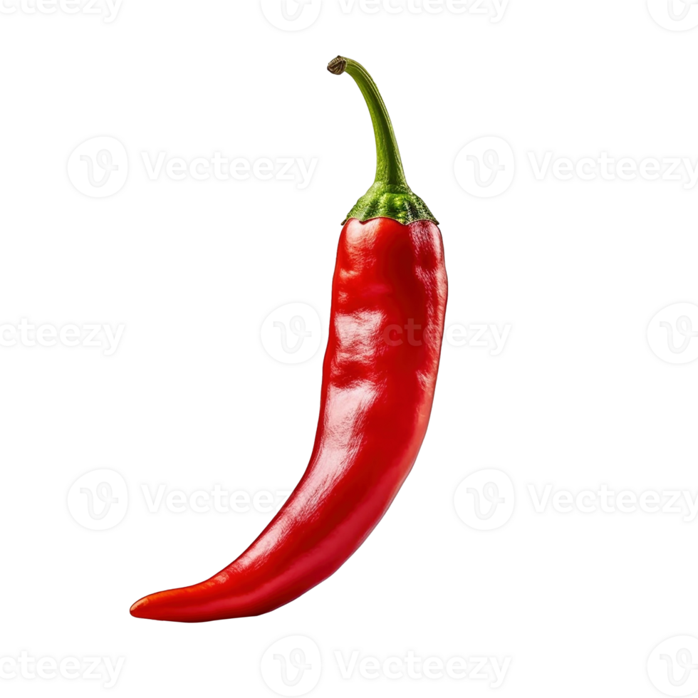 Chili pepper isolated on transparent background, created with generative AI png