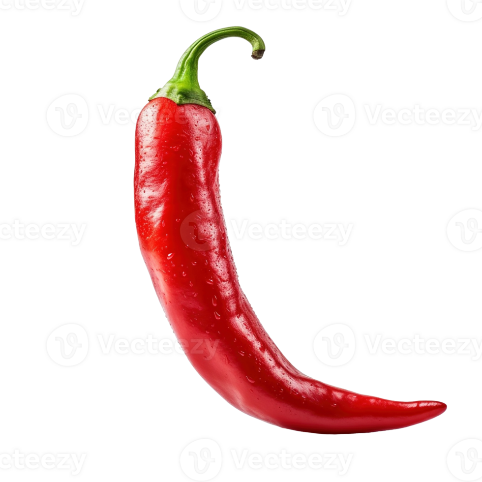 Chili pepper isolated on transparent background, created with generative AI png
