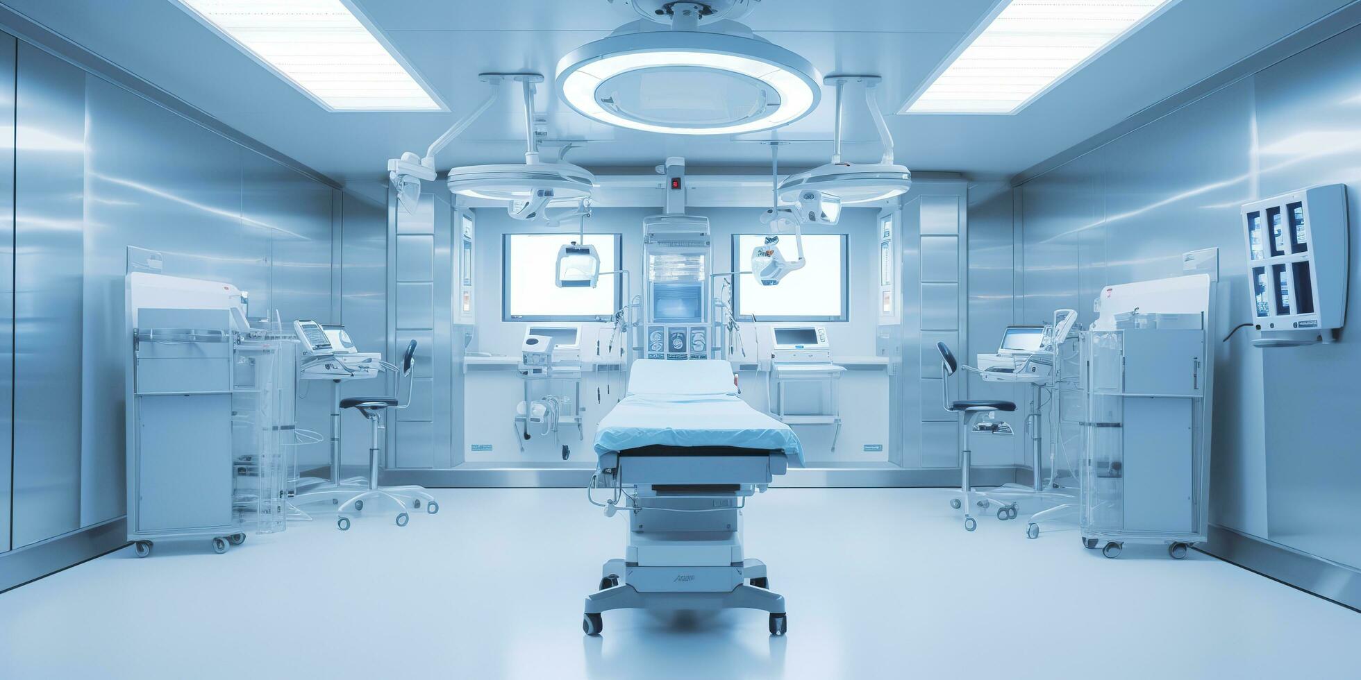 minimalistic design Interior of operating room in modern clinic. AI Generative photo
