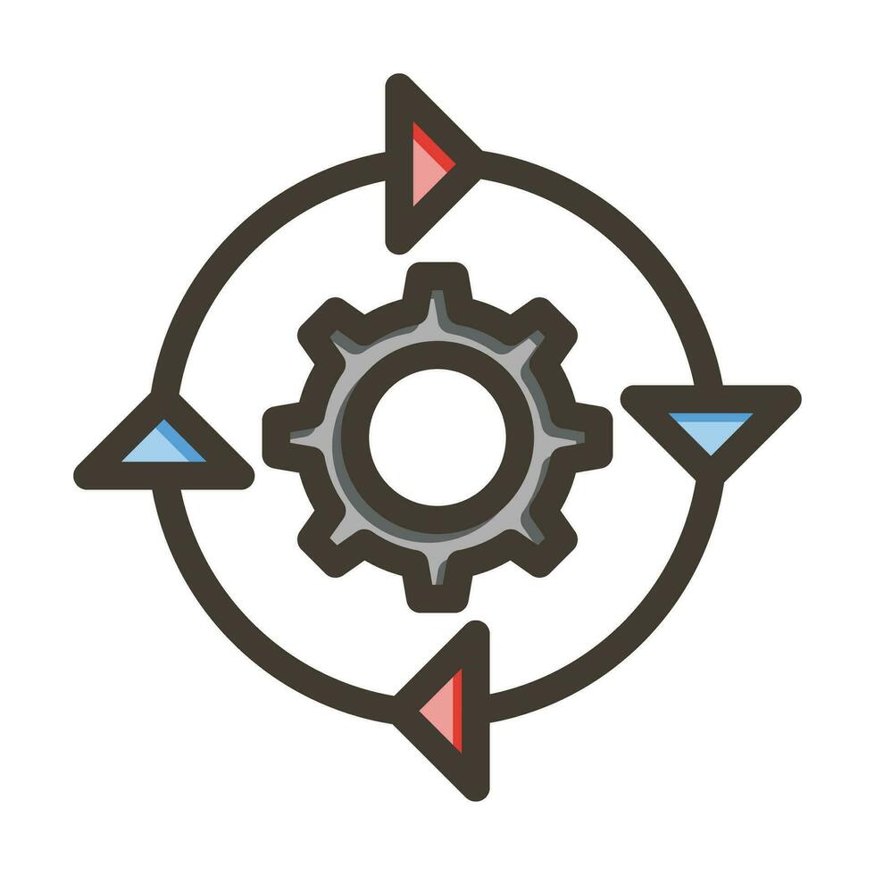 Recovery Vector Thick Line Filled Colors Icon For Personal And Commercial Use.