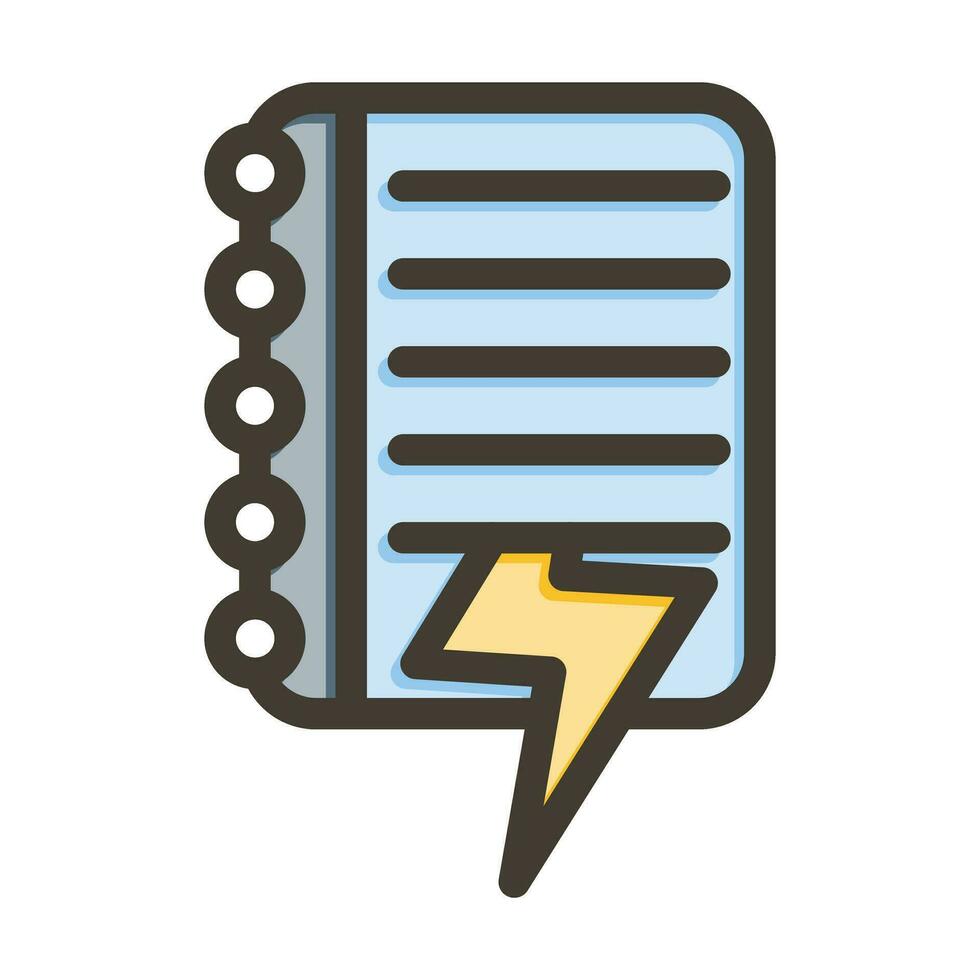 Data Leak Vector Thick Line Filled Colors Icon For Personal And Commercial Use.
