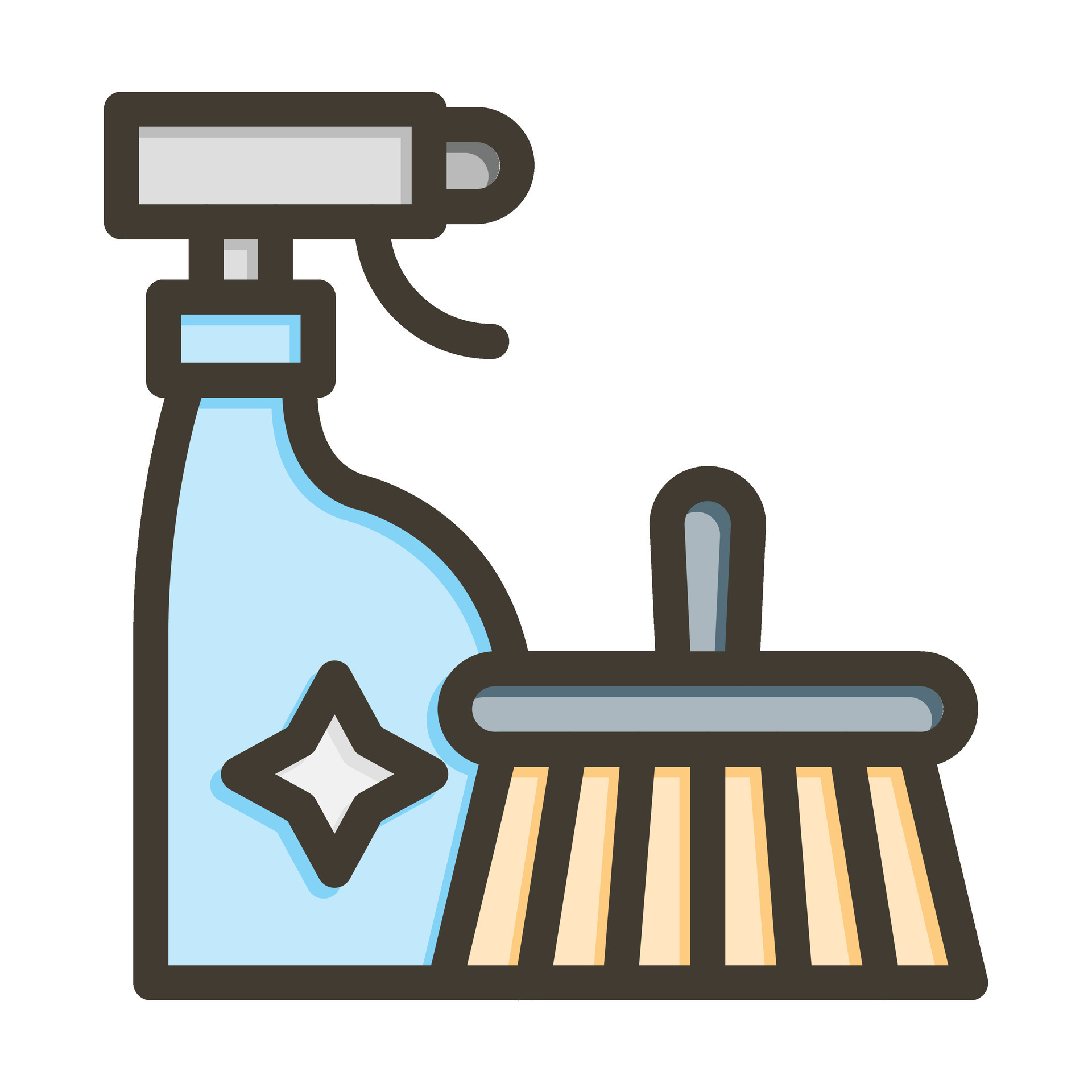 Cleaning Products Vector Thick Line Filled Colors Icon For Personal And Commercial Use. 28290406