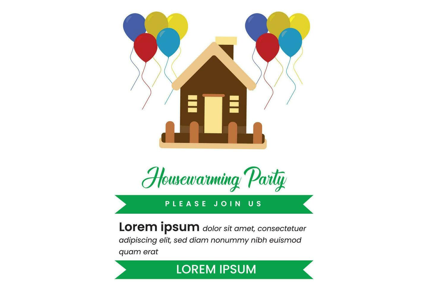collection of postcard designs celebrating the acquisition of a new home. These designs encompass housewarming party invitations and congratulatory cards, presented in vector format for illustrative