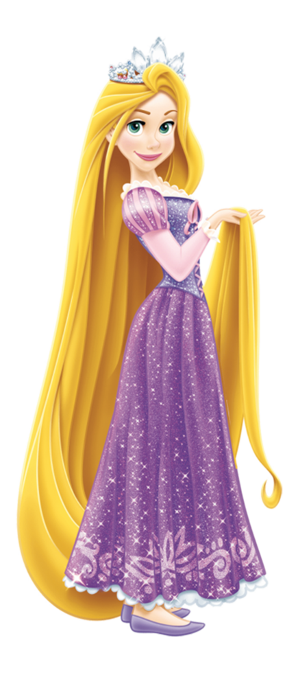 Rapunzel com tiara Disney Princesa Rapunzel png