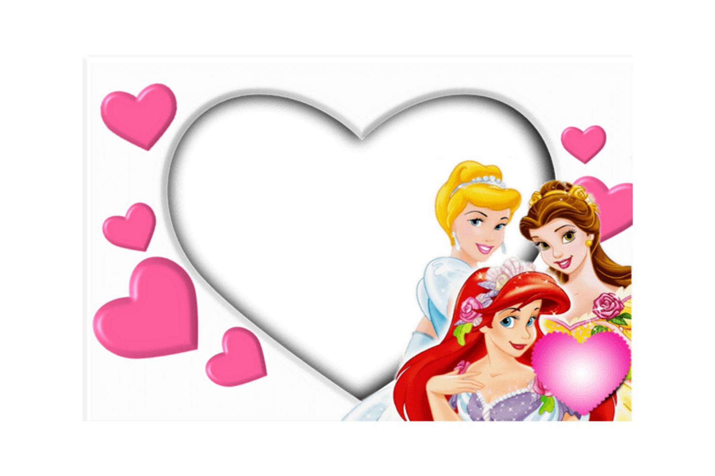 disney princesas marco con princesas png