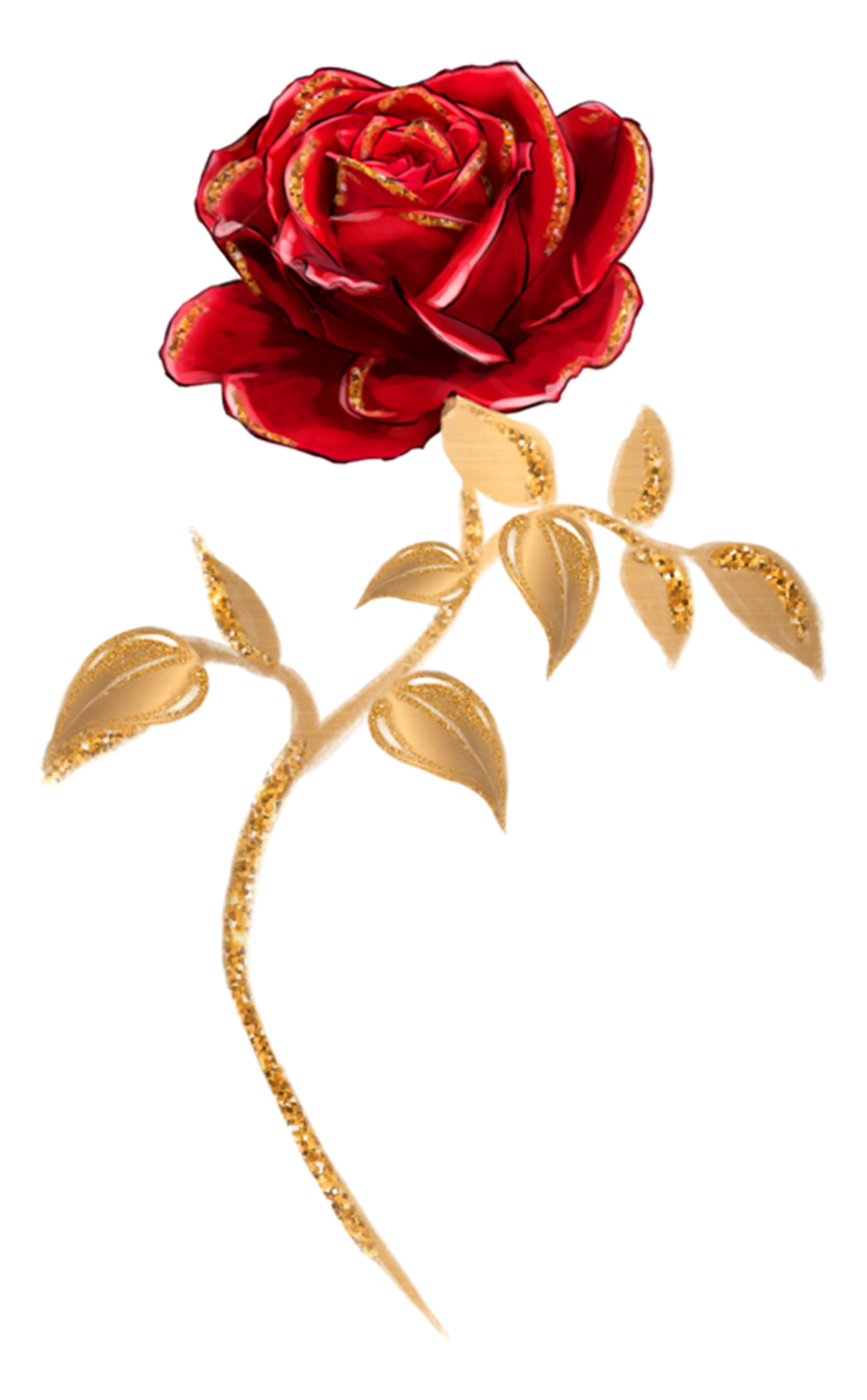 Beauty And The Beast Rose love 28290537 PNG