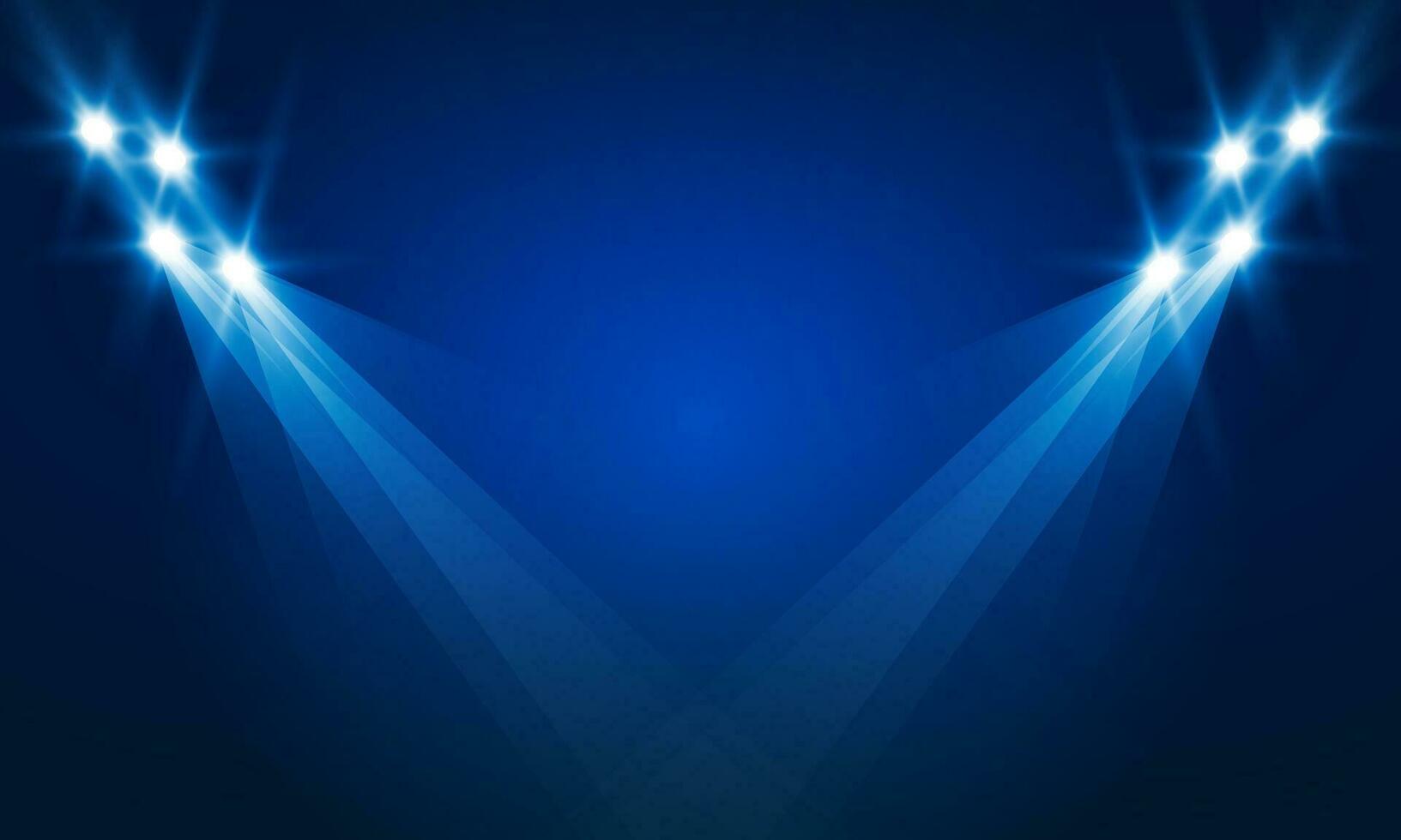Bright stadium arena lights vector design.