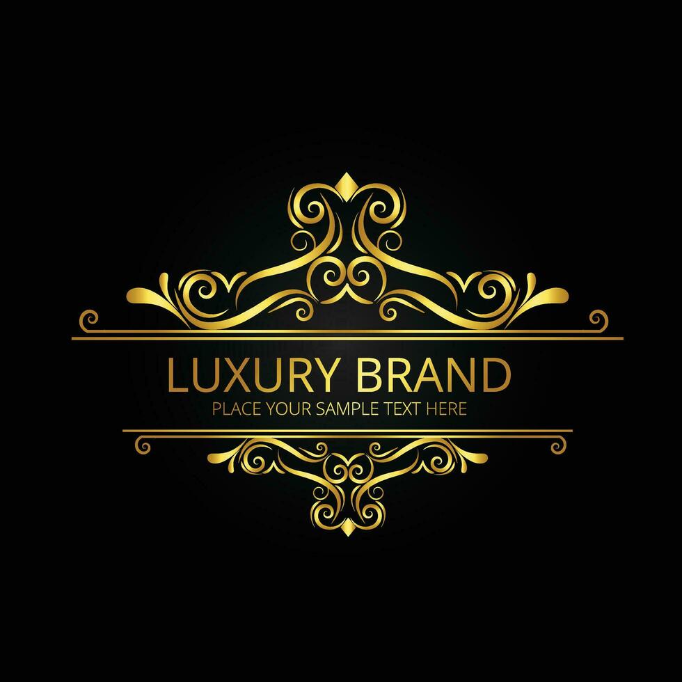 LUXURY BRAND LOGO 28290611 Vector Art at Vecteezy